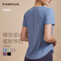 フィットネスウェア、女性用吸汗スポーツトップス、ランニングヨガ女性用ゆったり肉感半袖Tシャツ